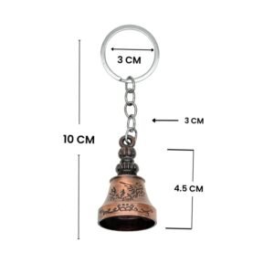 Bell Shape Mini Metal Keychain – Stylish Durable Key Holder