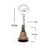 Bell Shape Mini Metal Keychain – Stylish Durable Key Holder