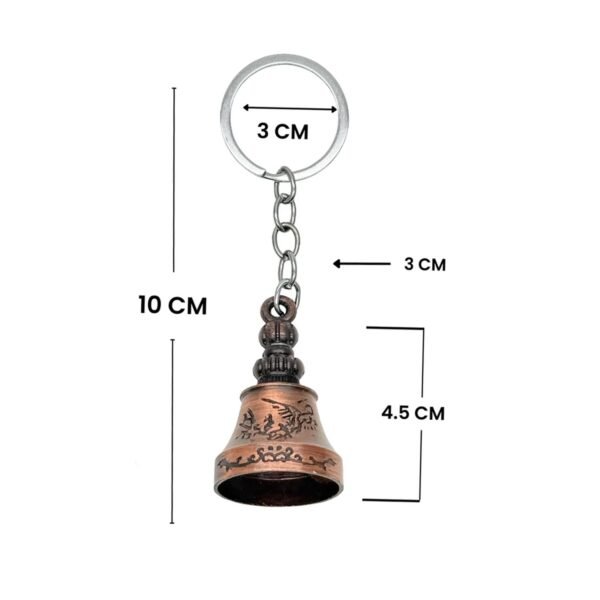 Bell Shape Mini Metal Keychain – Stylish Durable Key Holder