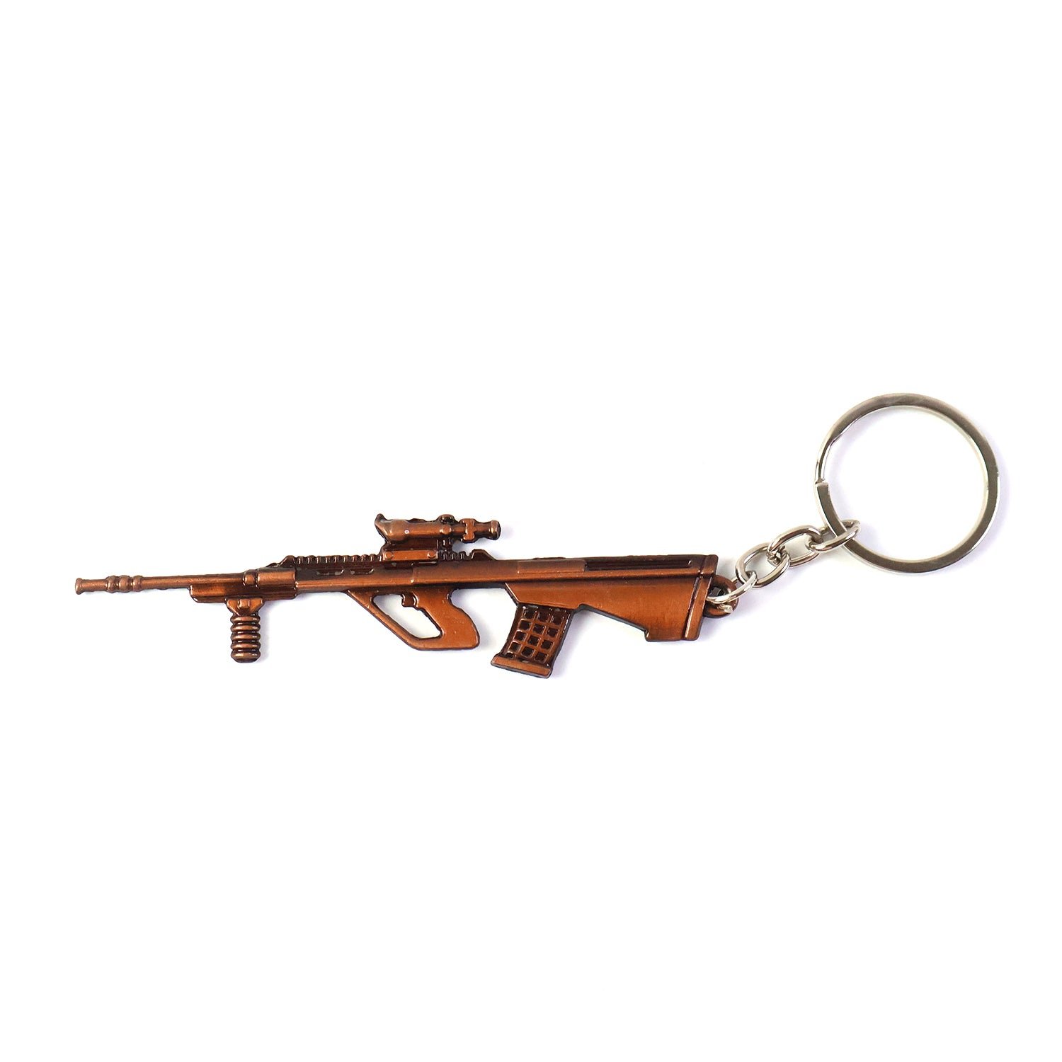 Gun Shape Keychain – Durable Metal Alloy with Antique Finish