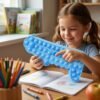 Pop It Crocodile Pencil Pouch – Stress-Relief Silicone & Spacious Design