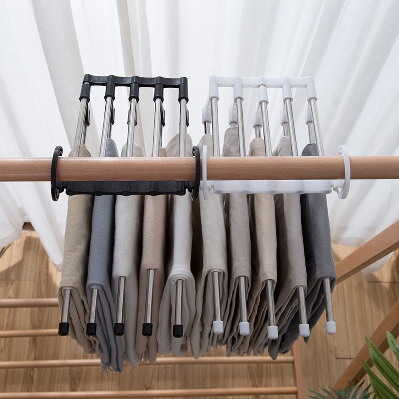 Trouser Hanger Organizer – Adjustable 5-in-1 Space Saver | Organivo