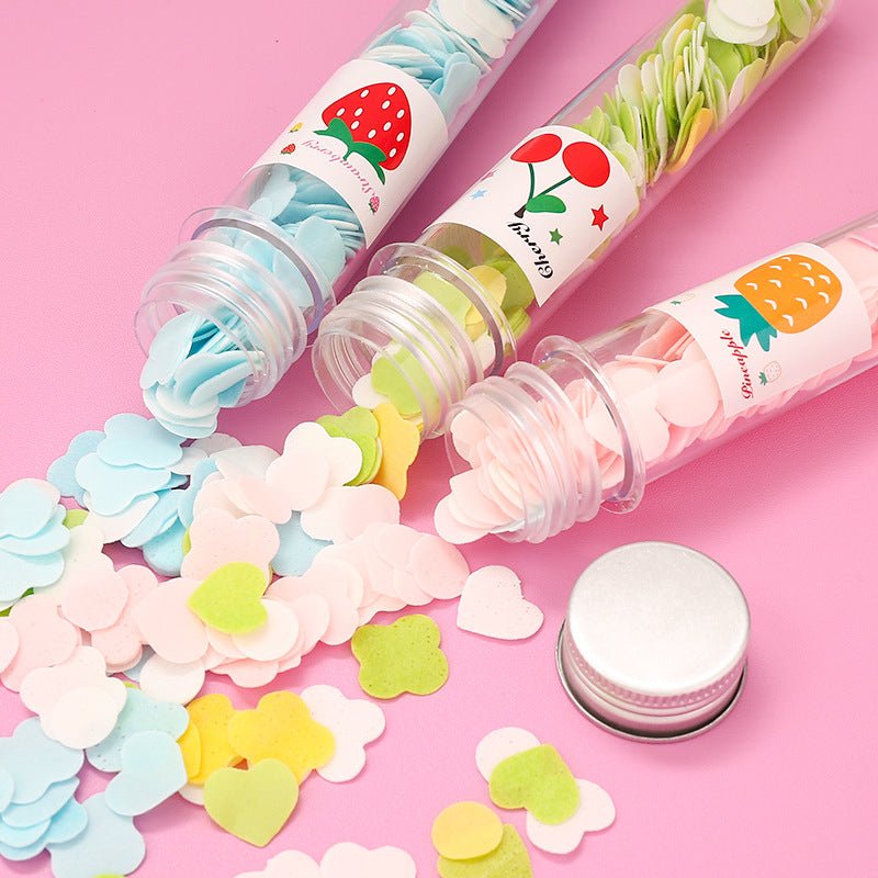 Flower-Shaped Paper Soap Strips – Portable & Travel-Friendly Cleanser