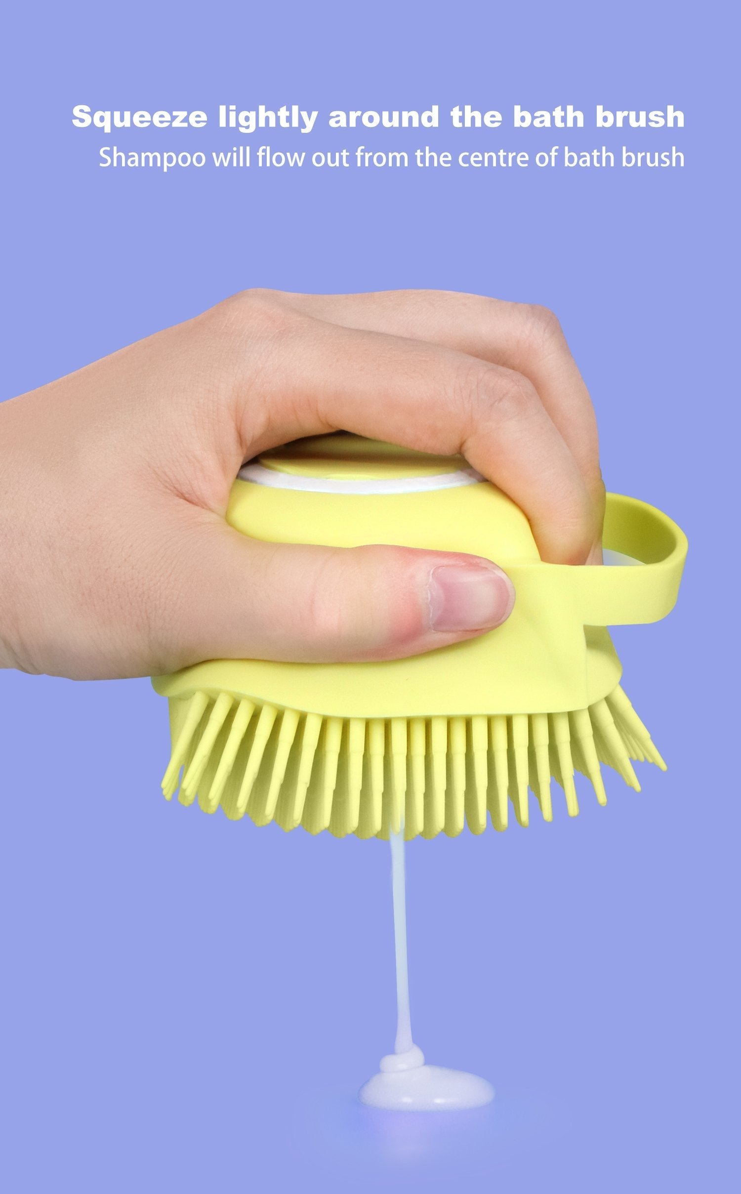 Silicone Bath Brush – Built-in Shampoo Dispenser | VelvaBloom