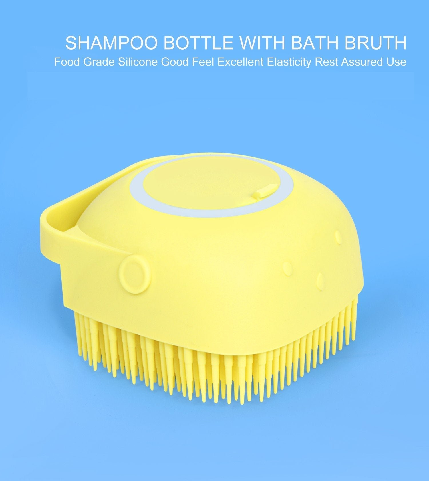 Silicone Bath Brush – Built-in Shampoo Dispenser | VelvaBloom