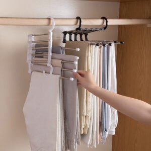 Trouser Hanger Organizer – Adjustable 5-in-1 Space Saver | Organivo