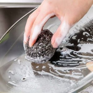 Stainless Steel Scrubber – Heavy Duty & Rust-Proof | Velvet Wipe