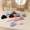 Faux Fur Hair Claw Clips – Soft, Big & Fluffy 12 Pc Set