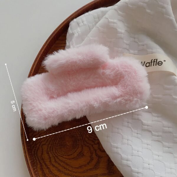Faux Fur Hair Claw Clips – Soft, Big & Fluffy 12 Pc Set