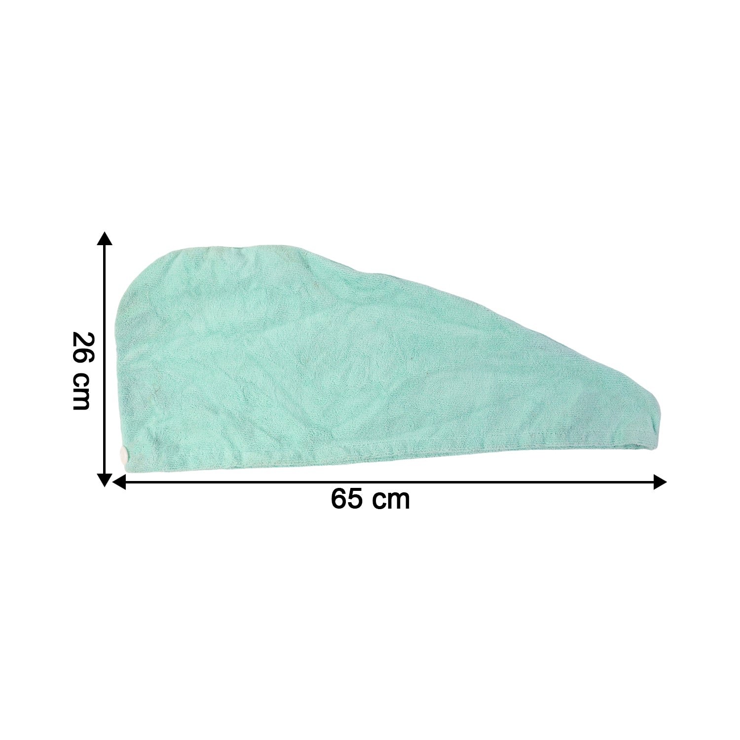 Microfiber Hair Drying Towel Wrap – Quick Absorbent Turban with Button Lock