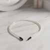 Pearl Beaded Hair Band – Elegant Slim Golden Metal Headband