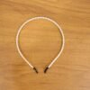 Pearl Beaded Hair Band – Elegant Slim Golden Metal Headband