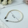 Pearl Beaded Hair Band – Elegant Slim Golden Metal Headband