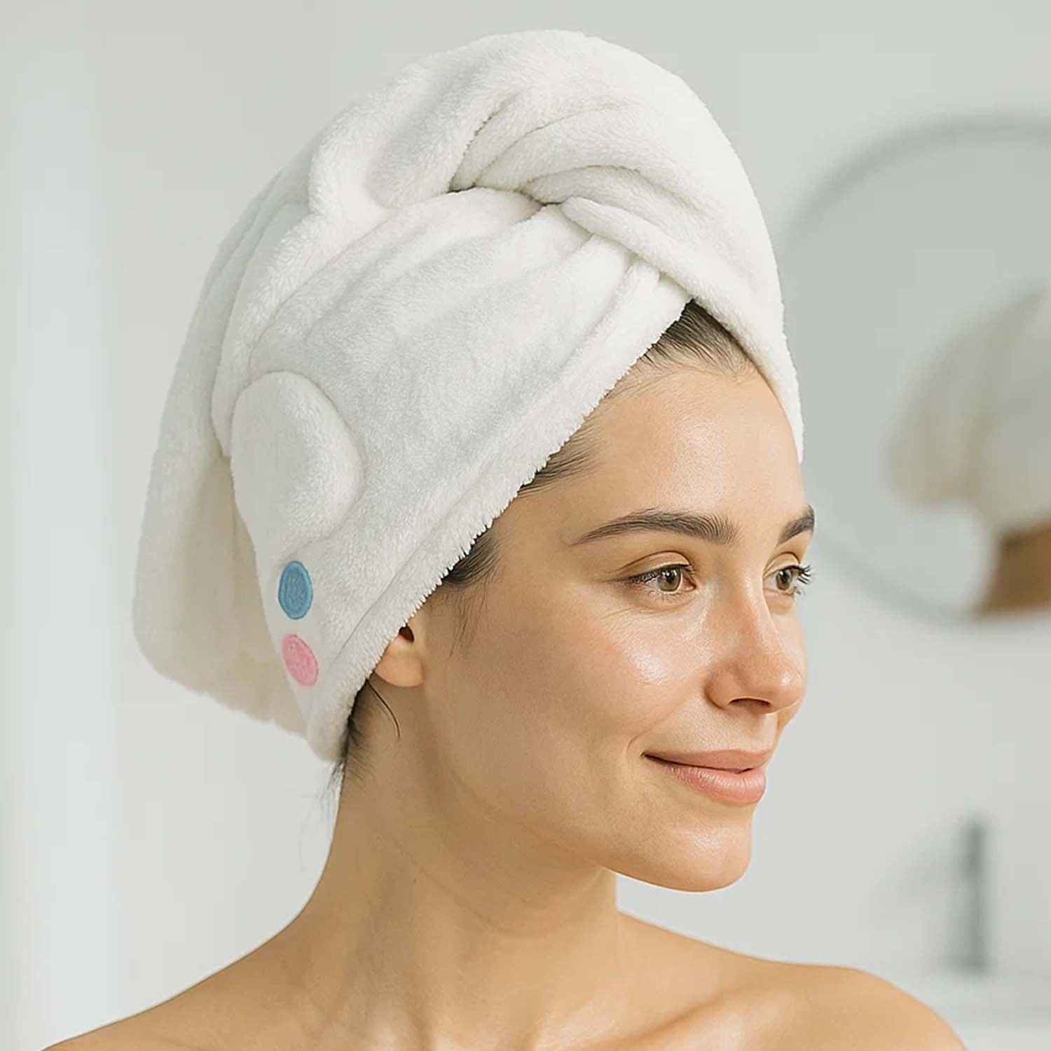 Hair Drying Towel Cap – Ultra Soft Microfiber Quick-Dry Wrap