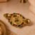 Decorative Kankavati Kumkum Holder, Golden Enamel Pooja Thali with Bowls (1 Pc)