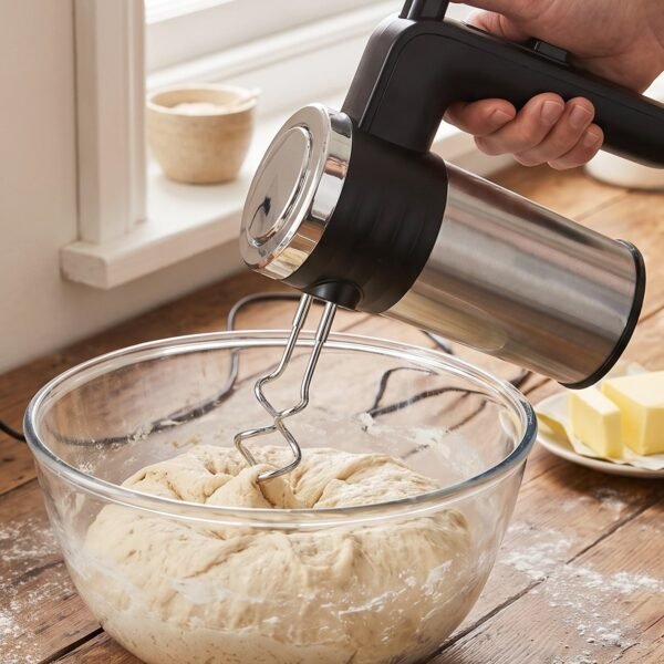 Electric Hand Mixer 500W with Beaters Dough Hooks for Cake and Baking (1 Pc)