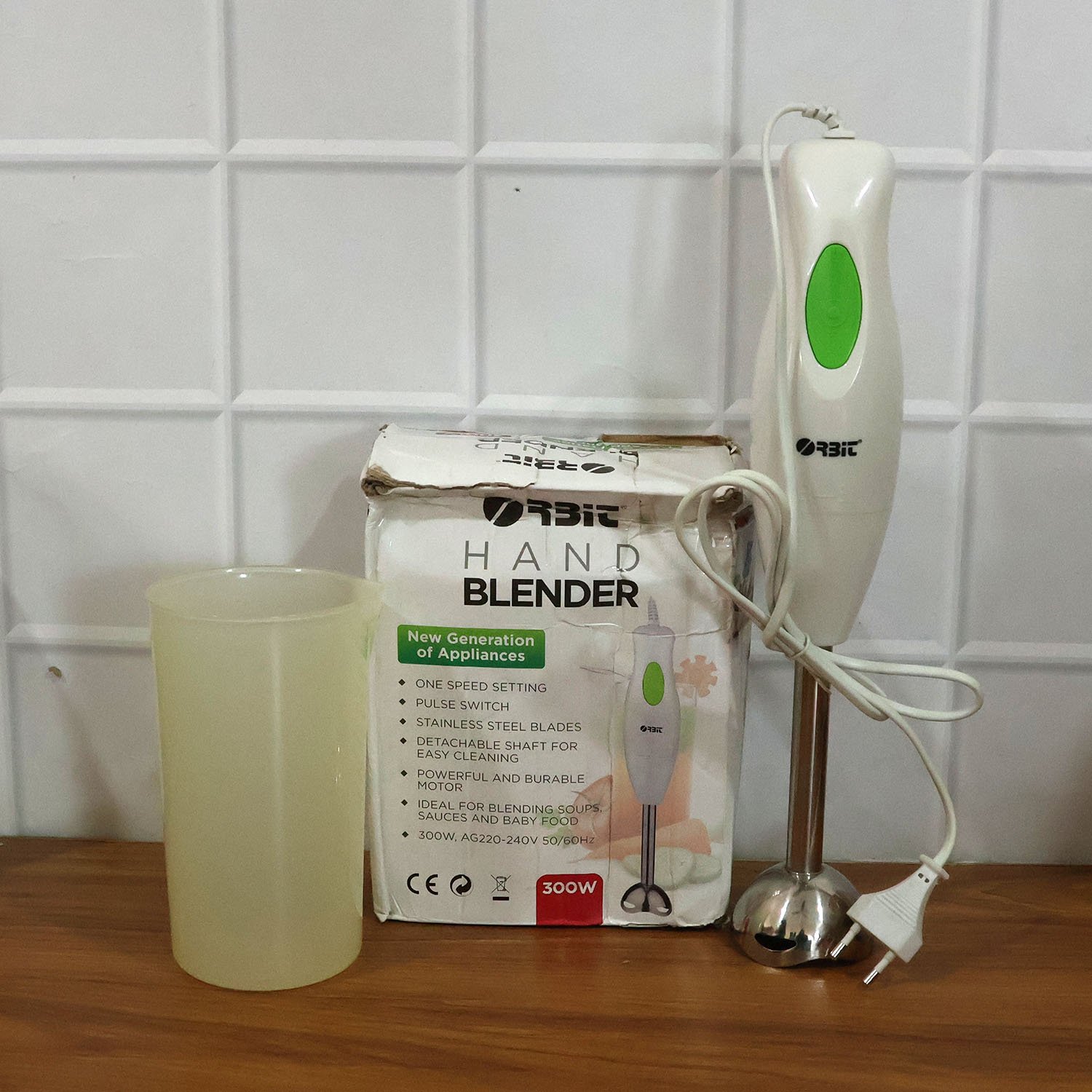 Electric Hand Blender – Stainless Steel Blade for Smooth Blending
