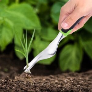 Garden Hand Weeder Cultivator Tool Weed Remover with Ergonomic Handle (1 Pc)