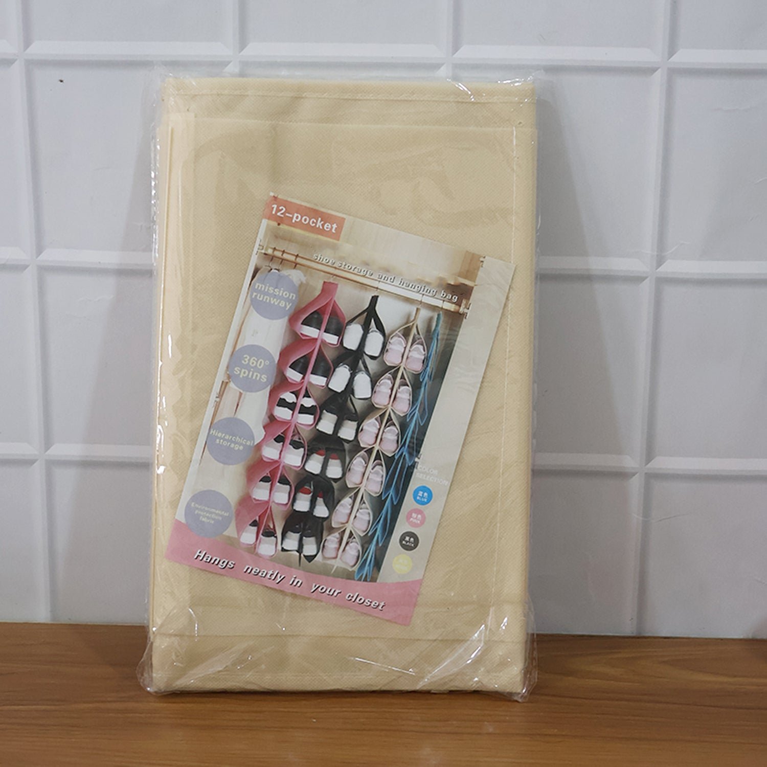 12-Pocket Hanging Shoe Organizer – Space-Saving Durable Storage
