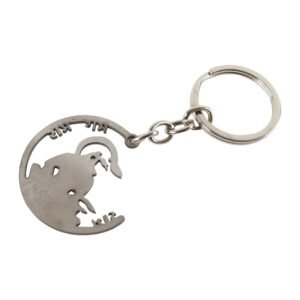 Jai Shri Ram Keychain – Hanuman Silhouette Metal Keyring