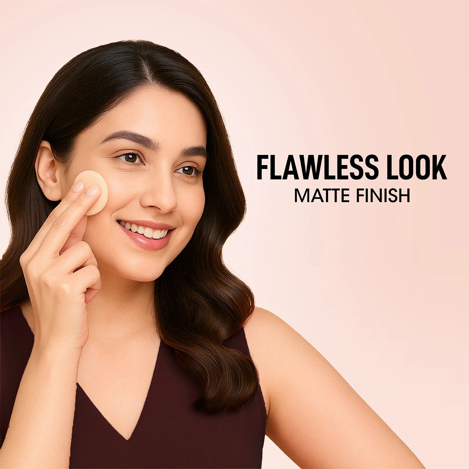 Hazelnut Compact Powder – Flawless Matte Finish with Nourishing Care