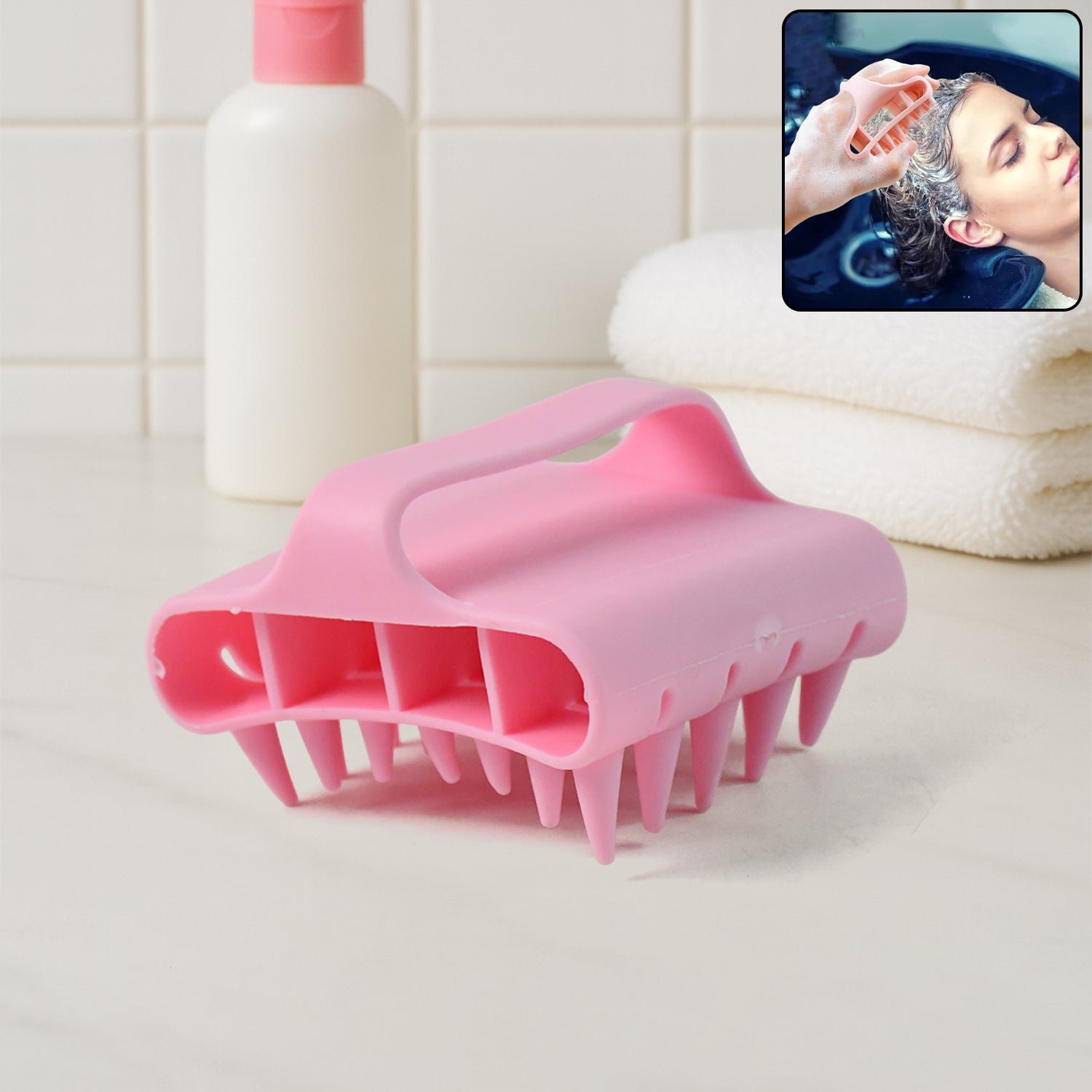Scalp Massager Shampoo Brush – Soft Silicone Deep Clean & Relax