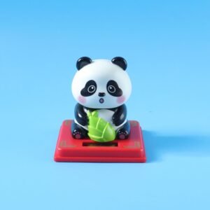 Solar Powered Panda Showpiece – Eco-Friendly Moving Head Decor