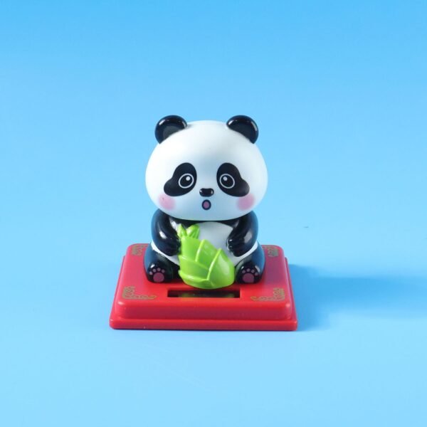 Solar Powered Panda Showpiece – Eco-Friendly Moving Head Decor