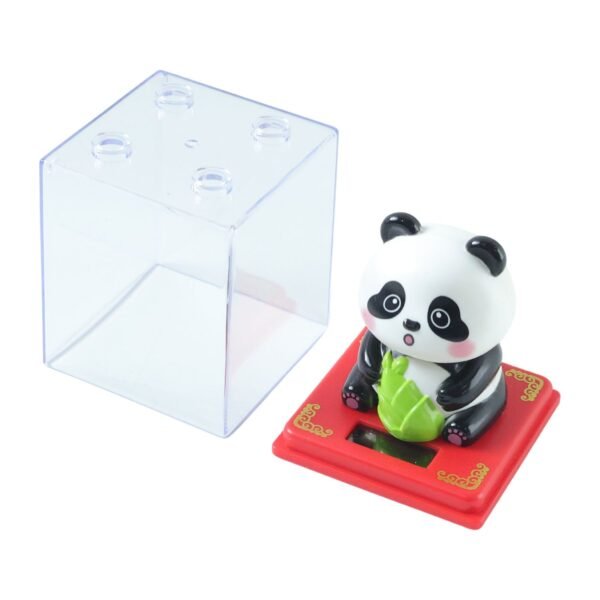 Solar Powered Panda Showpiece – Eco-Friendly Moving Head Decor