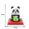 Solar Powered Panda Showpiece – Eco-Friendly Moving Head Decor