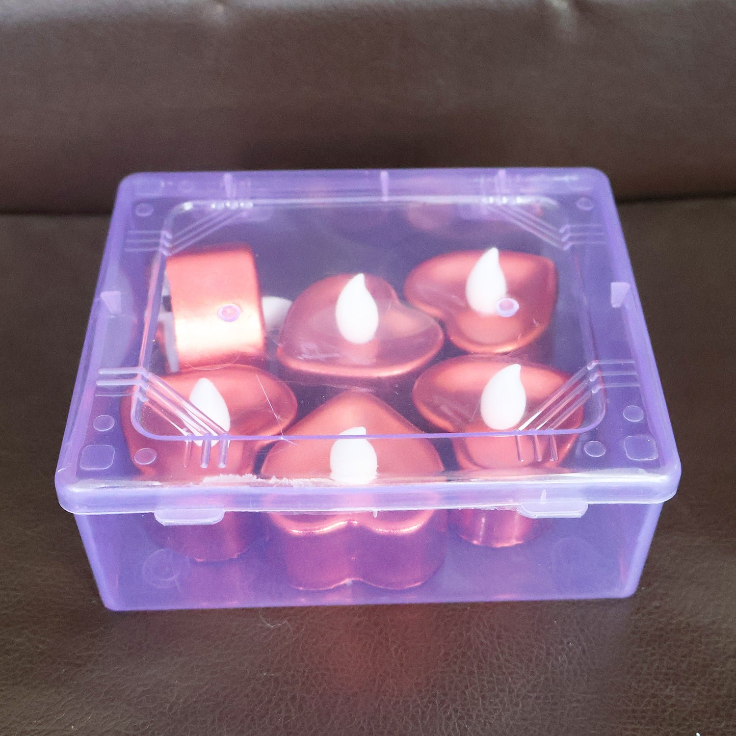 Heart Shape LED Flameless Candles – Romantic Safe Decorative Set