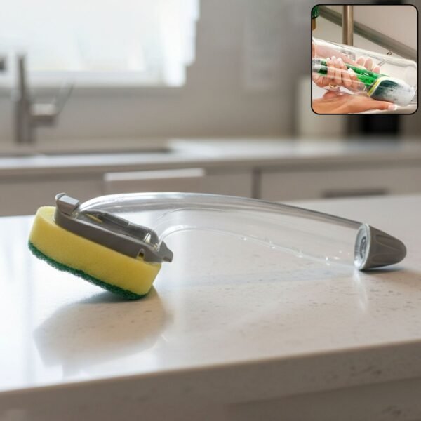 Heavy Duty Soap Dispensing Dishwand – Convenient Kitchen Cleaning