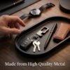 Heavy Duty Metal Key Holder – Durable Swivel Carabiner Clip