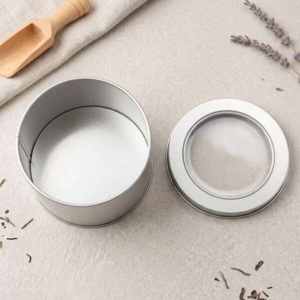 Round Metal Storage Tin Box – Compact organiser & gift box