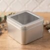 Storage Tin Box – Durable, Clear-Window with Secure Lid for Small Items