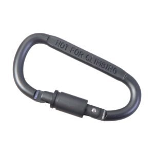 Metal Carabiner Hook with Screw Lock – Secure Heavy-Duty Utility