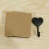 Heavy Duty Self Adhesive Wall Hook Heart Shape Key and Scarf Hanger (1 Pc)