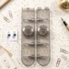 6 Hook Foldable Wall Rack with Suction Cup Mount for Bathroom Kitchen (1 Pc)
