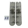 6 Hook Foldable Wall Rack with Suction Cup Mount for Bathroom Kitchen (1 Pc)