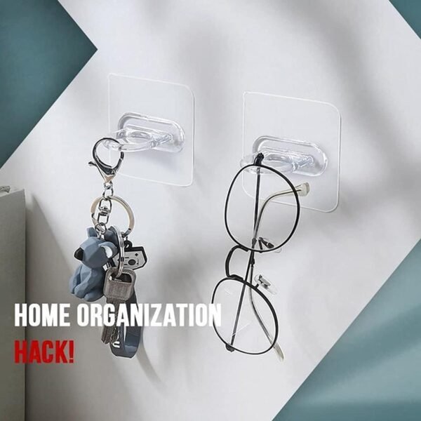 Adhesive Wall Hooks – Strong Hold, No Drilling Needed for Easy Organisation