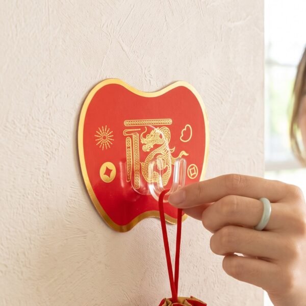 Self Adhesive Wall Hook, Decorative Strong Sticky Hook for Keys (1 Pc)