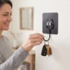 Self Adhesive Wall Hooks, Strong Transparent Sticky Hooks for Home (5 Pcs Set)