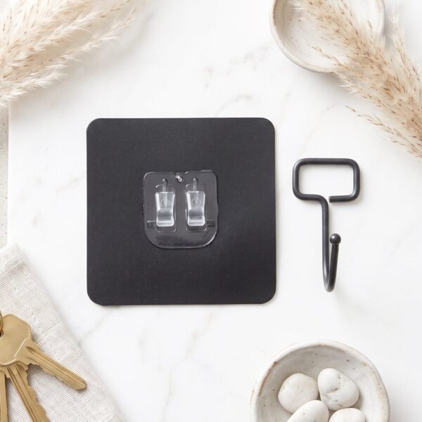 Self Adhesive Wall Hooks, Strong Transparent Sticky Hooks for Home (5 Pcs Set)