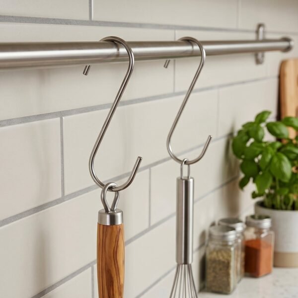 Heavy Duty S-Shaped Hanging Hook – Strong Metal, Multipurpose Use