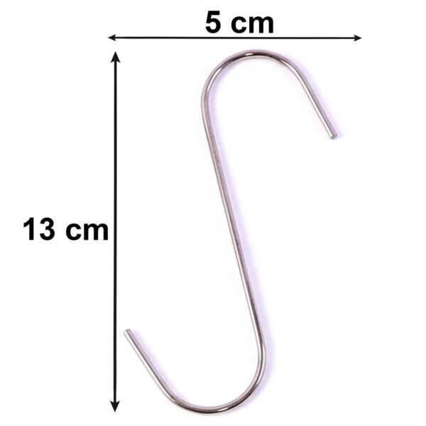 Heavy Duty S-Shaped Hanging Hook – Strong Metal, Multipurpose Use