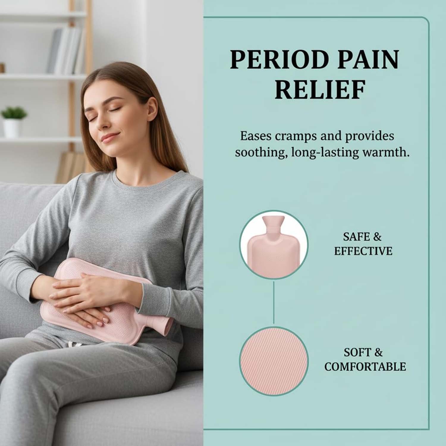 Small Hot Water Bag – Premium Leak-Proof Pain Relief & Warmth