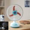 HybrideTableFan-WOSKU-01 Rechargeable Table Fan – Portable with LED Light & Dual Power