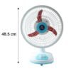HybrideTableFan-size Rechargeable Table Fan – Portable with LED Light & Dual Power