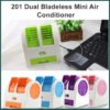 Dual Bladeless Mini Air Conditioner – USB & Fragrance