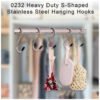 Heavy Duty S-Shaped Stainless Steel Hanging Hooks – Strong & Durable